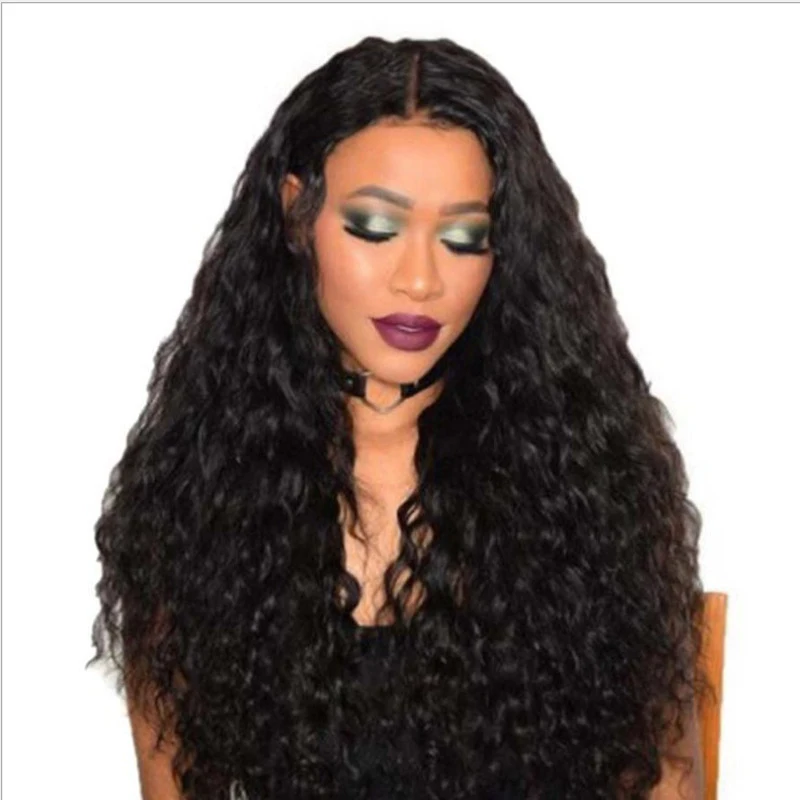 

New for women, African small curls, synthetic long curly hair wig