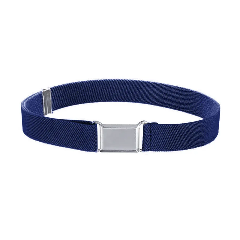 1 stücke Kinder Elastische Gürtel Junge Mädchen Einstellbare Elastische Leinwand Bund Stretch Taille Gürtel Mit Schnalle Student Gürtel Neutral gürtel – Detail 5