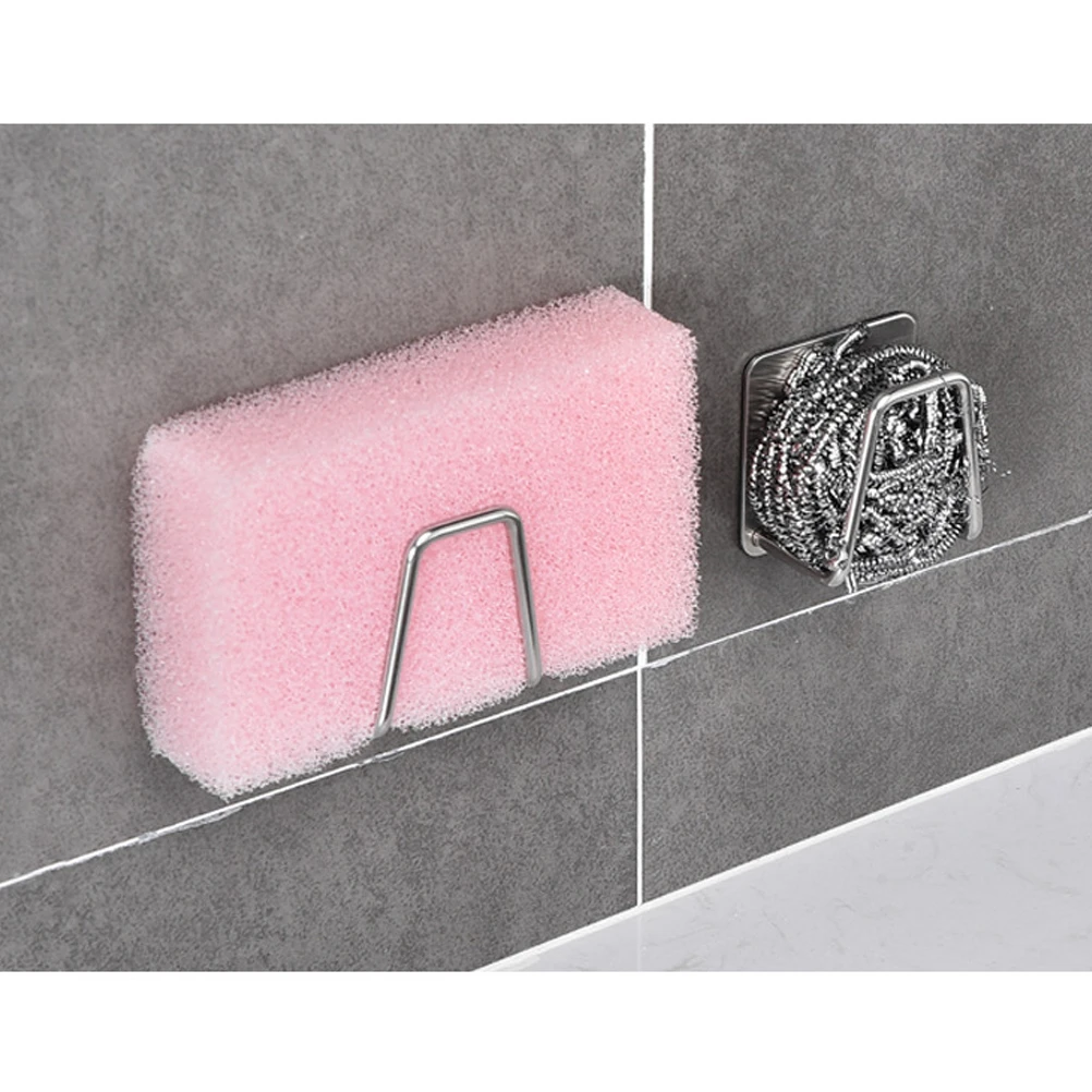 

Stainless Steel Towel Storage Rack Bath Ball Storage Hook Heavy Dish Cloth Hook Duty Kitchen Bathroom Accessories