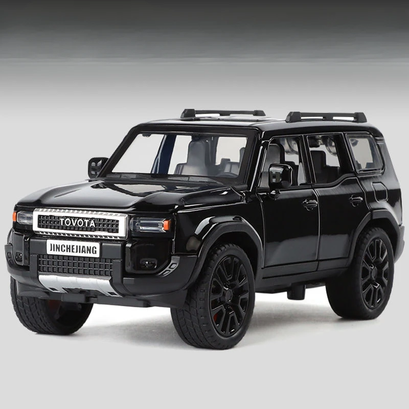 

1:32 Toyota Land Cruiser Prado SUV 2024 Alloy Die Cast Toy Car Model Sound and Light Children's Toy Collectibles Birthday Gift