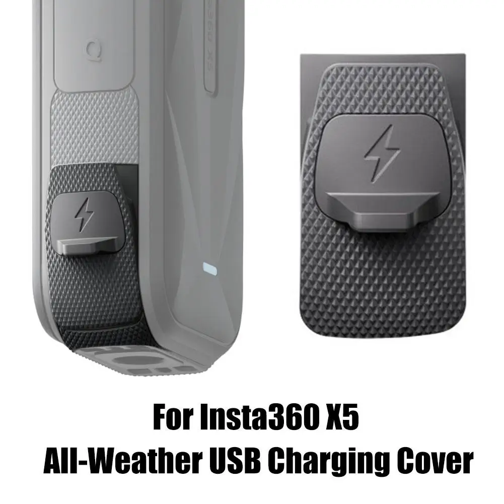 Per Insta360 X5 Copertura di ricarica USB per tutte le stagioni Porta di ricarica Copertura di protezione dalla pioggia per Insta 360 X5 Accessori originali
