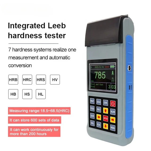 Digital Portable Leeb Hardness Tester Durometer Metal Steel Copper High Accuracy Precision Ndt Industrial Wholesale