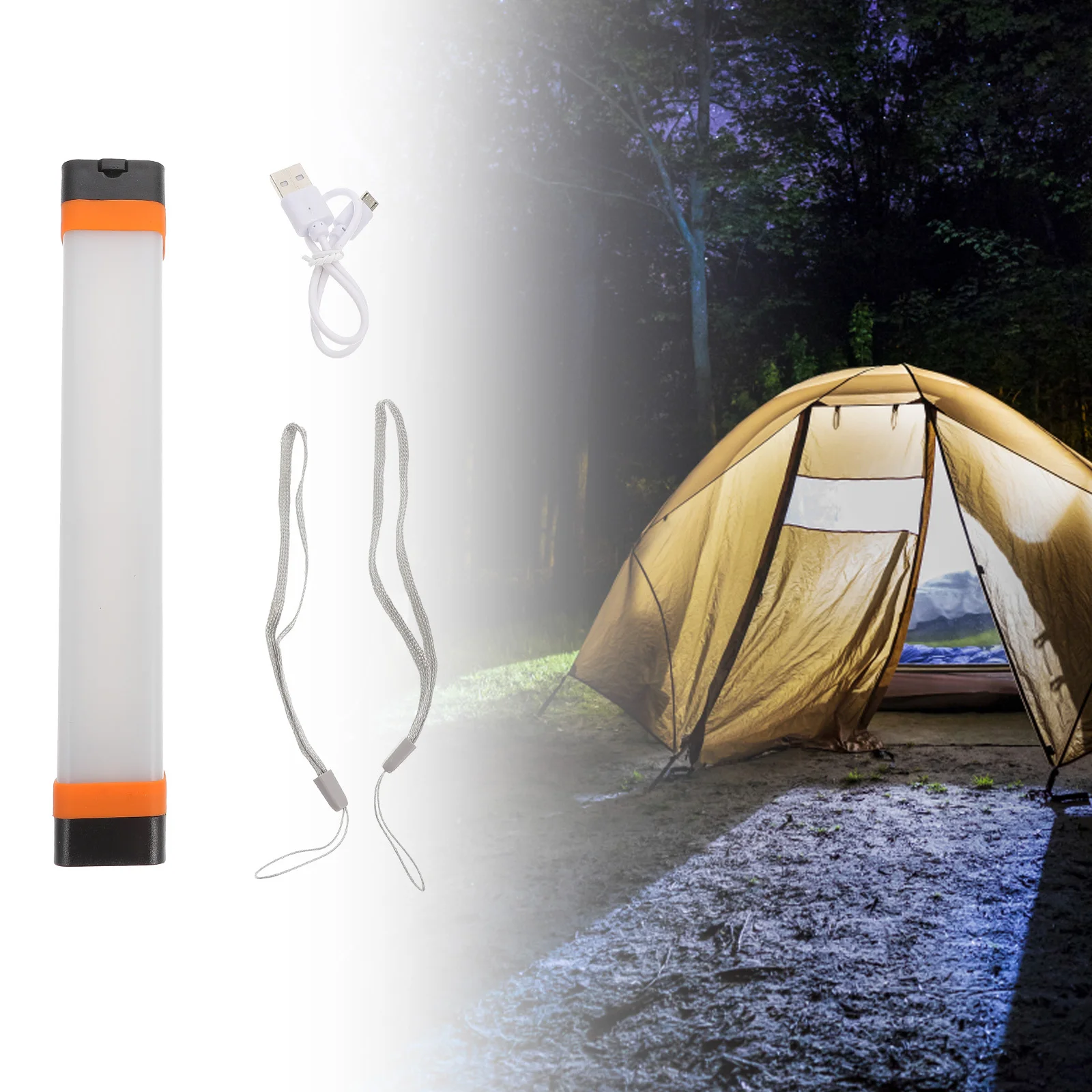 

1Set LED Rechargeable Camping Tent Lamp Lightweight Portable USB Outdoor Lighting Supply Emergency Camping Tent Lamp