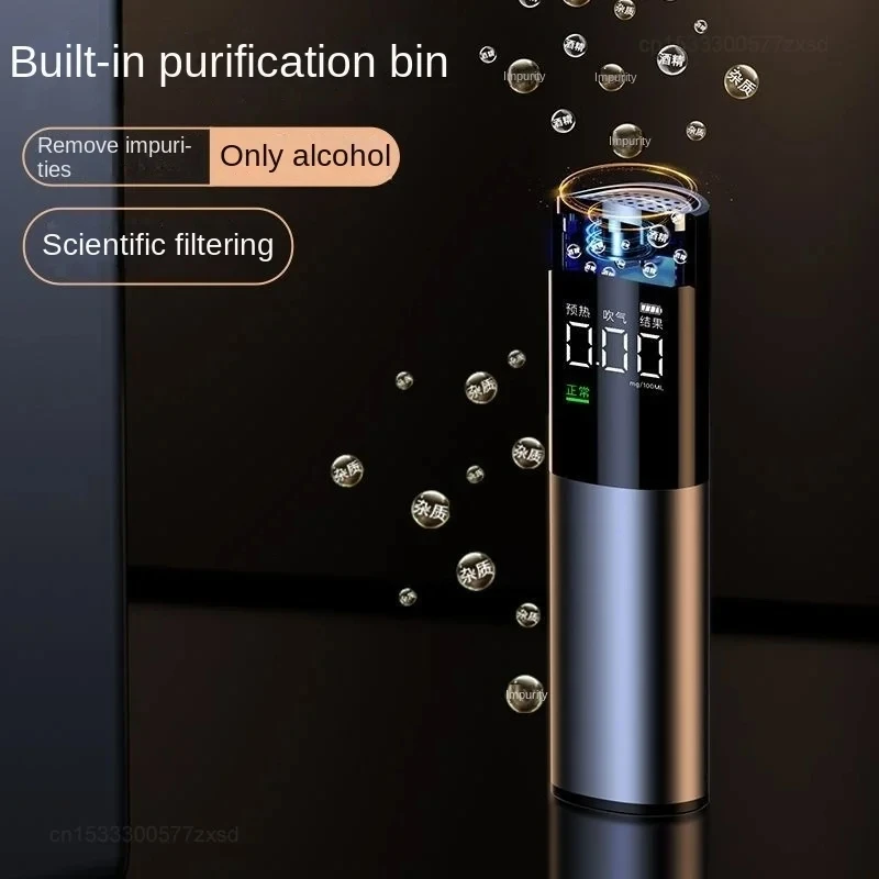 Imagem -06 - Xiaomi-testador Automático de Álcool Anmu Testador Profissional de Álcool Respiração Bafômetro Recarregável Portátil Ferramentas de Teste de Álcool hd