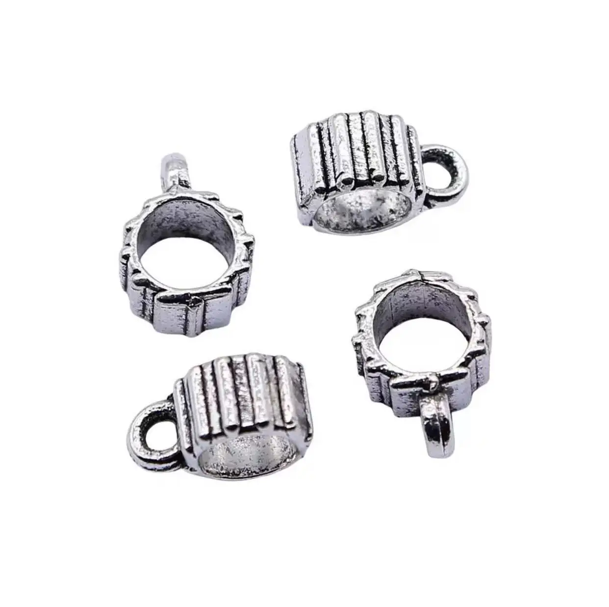 

50pcs 9*5mm , hole 4.5mm Tibetan silver color bead connector for handmade findings HW3079