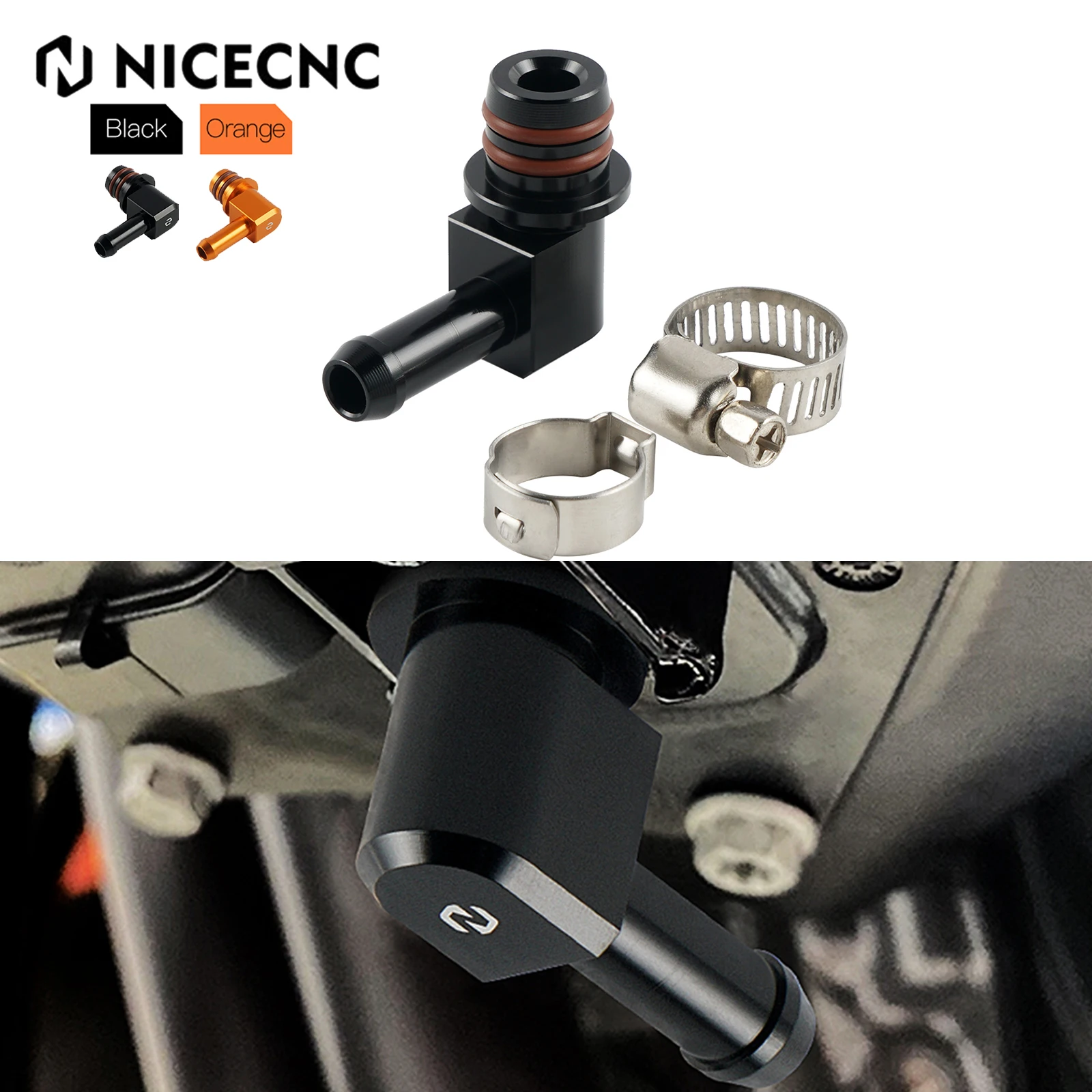 

For KTM 690 Enduro /R 2008-2021 Fuel Line Elbow Connector Fuel Spigot 790 /890 Adventure /R 690 SMC/ 690 SMC R Husqvarna 701 24