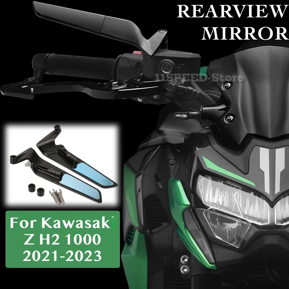 

Rearview mirror For Kawasaki Z H2 1000 2021-2023 Accessories Stealth Mirrors Adjustable Winglet ZH2 1000 Parts