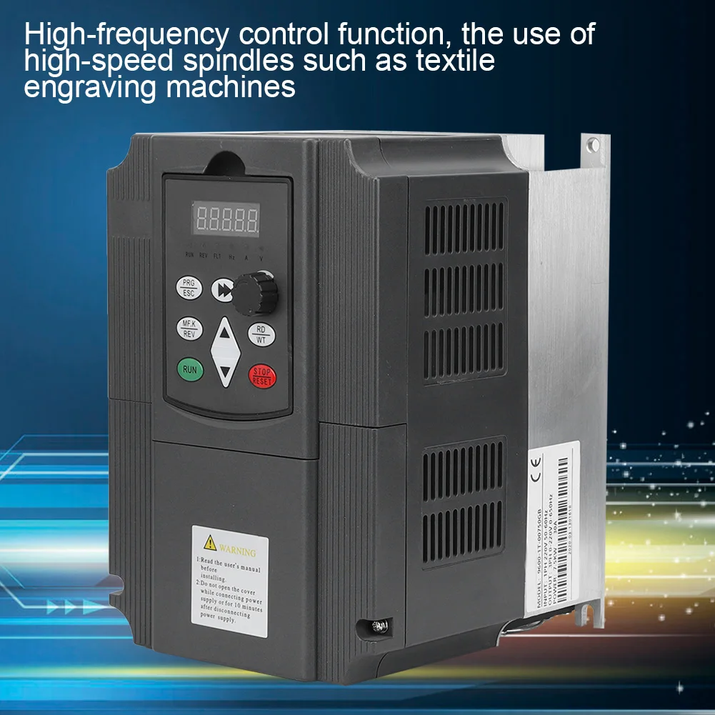 

NFLIXIN@ Variable Frequency Inverter VFD Single Phase 220VAC Input 3-Phase 220VAC Output 7.5KW 7.5KW Variable Frequency Inverter