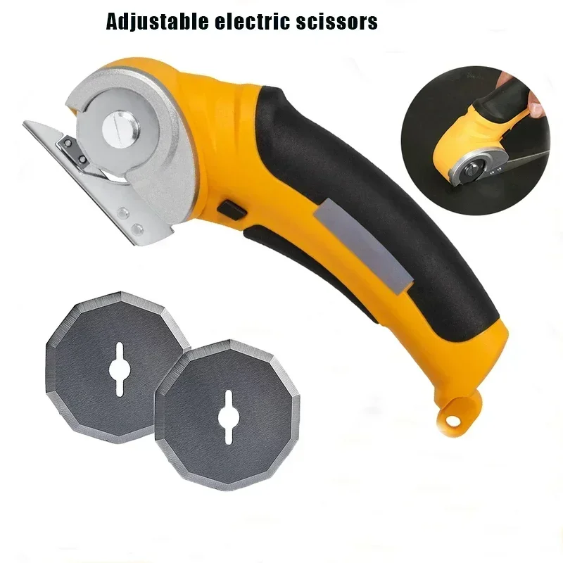 

Cutter Round Electric Cutting Tool Rechargeable Cordless Fabric Portable Scissor Kit Leather Electric Paper Cloth Scissor