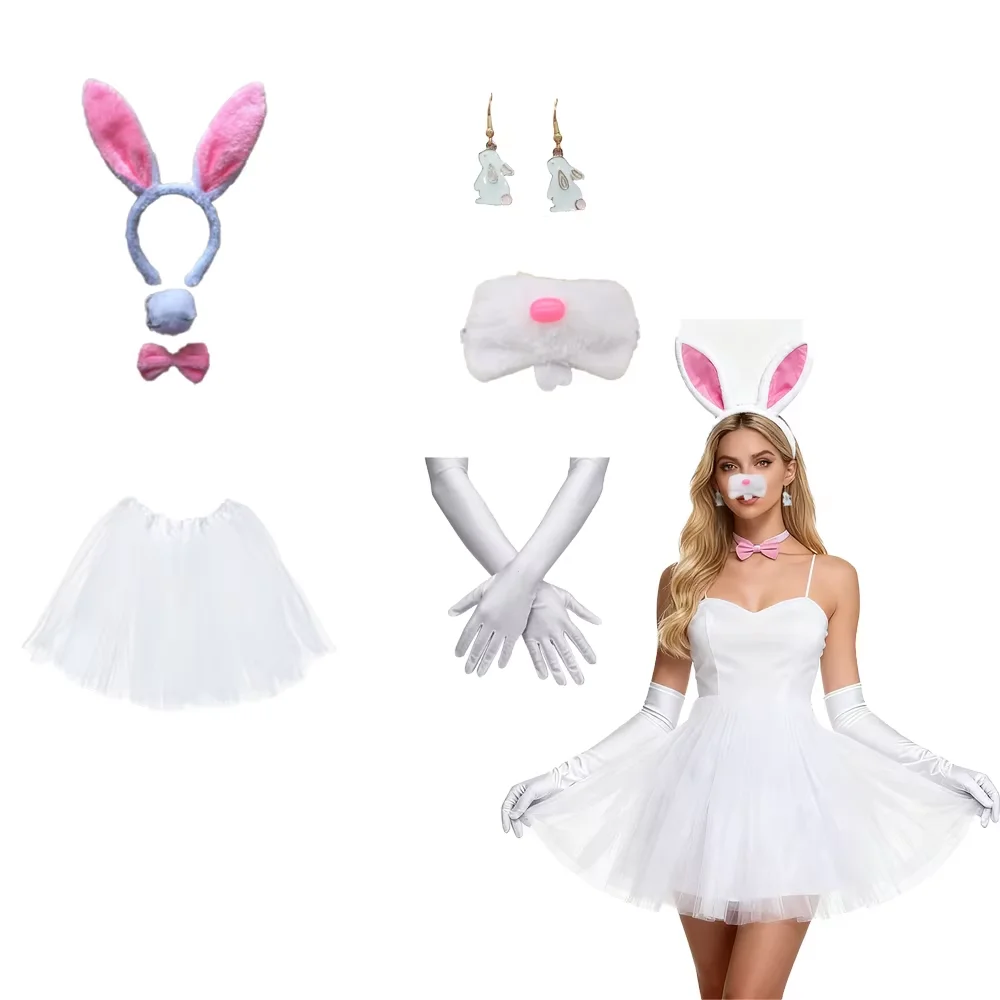PESENAR Bunny Girl Costumes Are Suitable for Bunny Girl Cosplay, Easter or Bunny Girl Themed Parties, Carnivals, Halloween, Etc