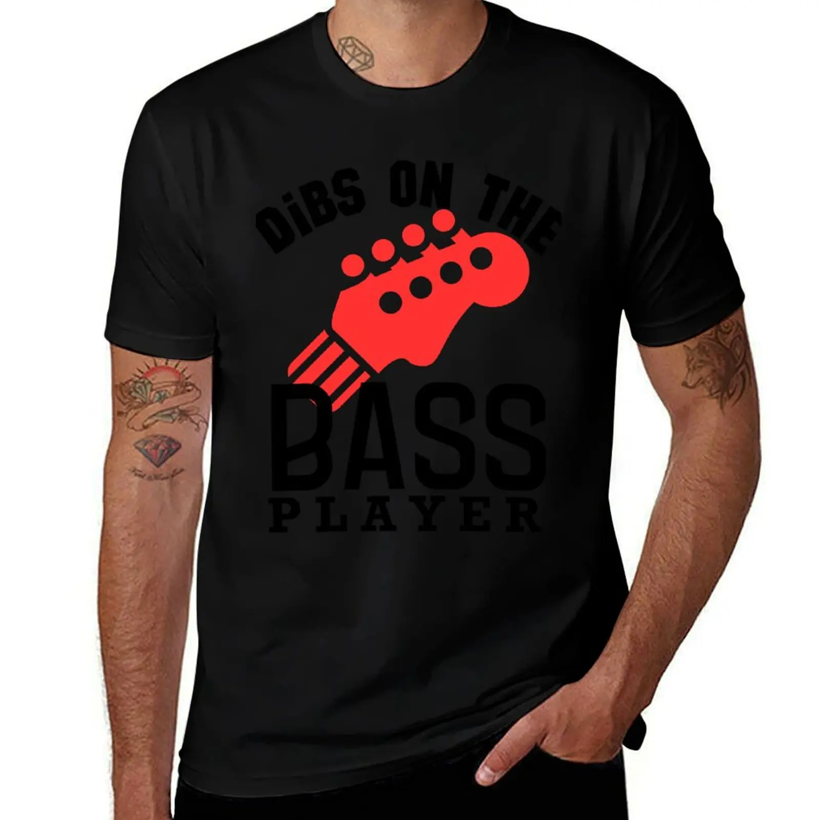 

dibs on the bass player T-Shirt man t shirt luxury t-shirt summer shirt mens t shirts top quality