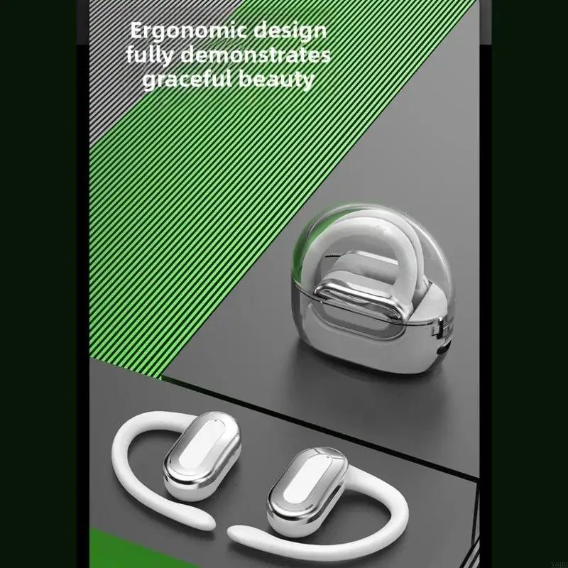 X6HB EARHOOK اللاسلكي سماعات الأذن AI مترجم مكالمة مزدوجة تصميم خطاف الأذن