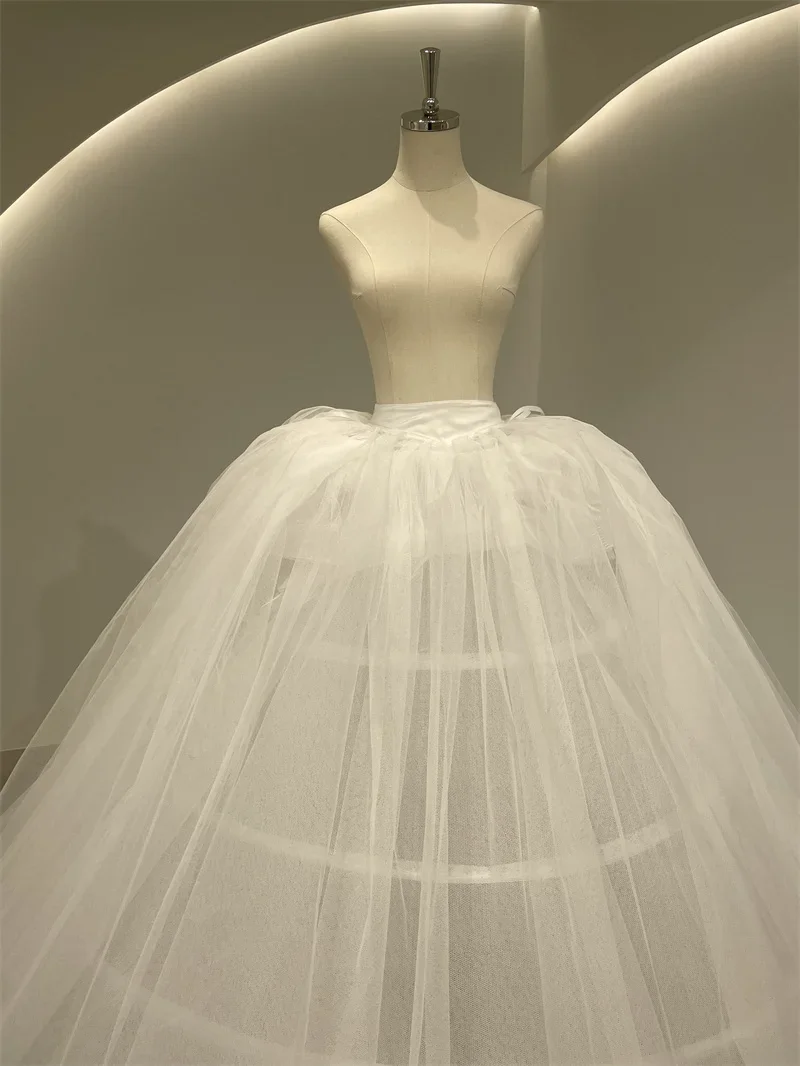 Petticoat For QUEENSGOWN Wedding Dress Bustle In Stock For Bridal Ball Gown Underskirt With Inner Lining And Steel Ring