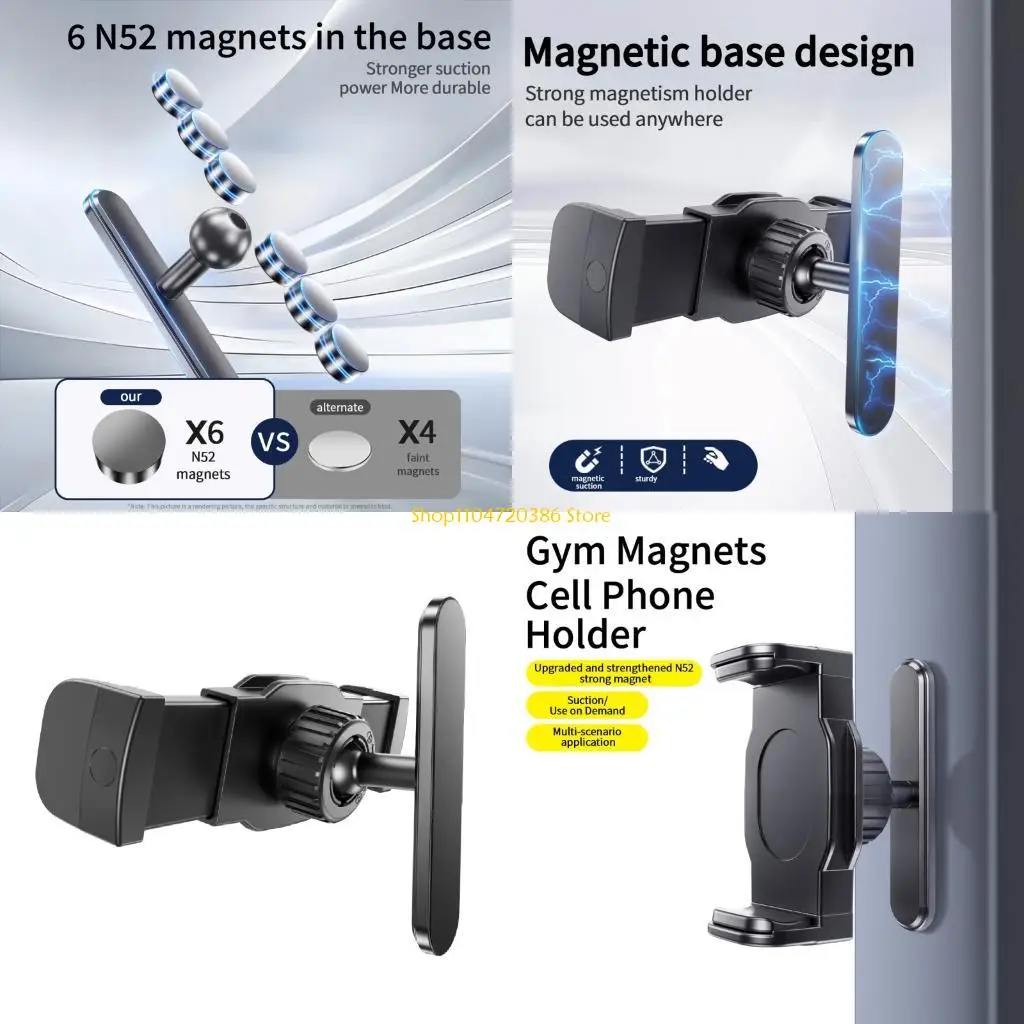 

K0EA Карманный размер Магнитная подставка для телефона для мобильных устройств Держатель телефона для оборудования спортзала