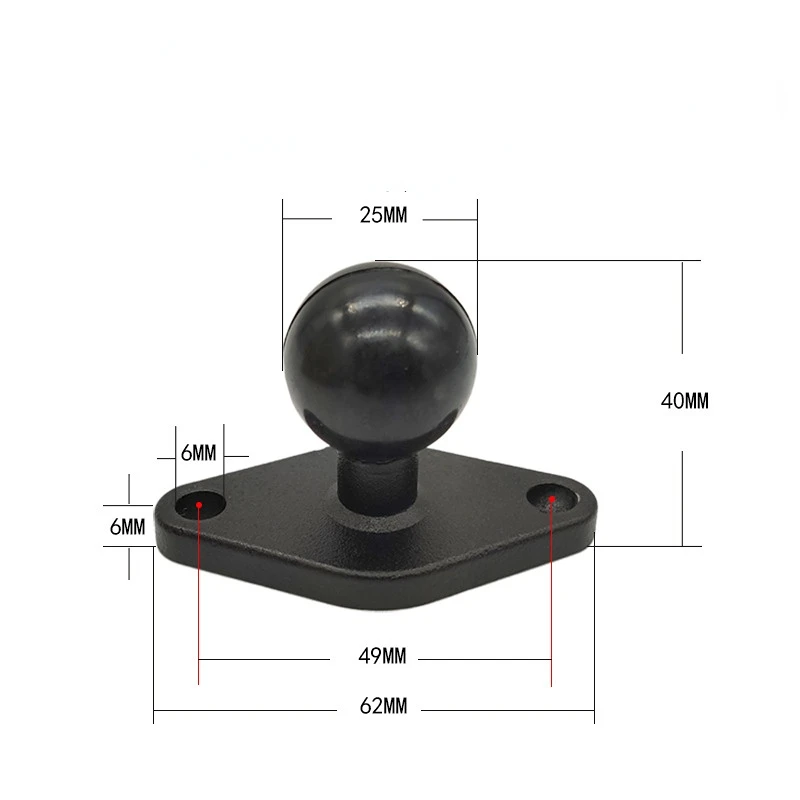 Bracket Fixed Ball Head Motorcycle Diamond Accessories Mobile Phone Bracket Navigator Fixed Head Universally Tool Accessories