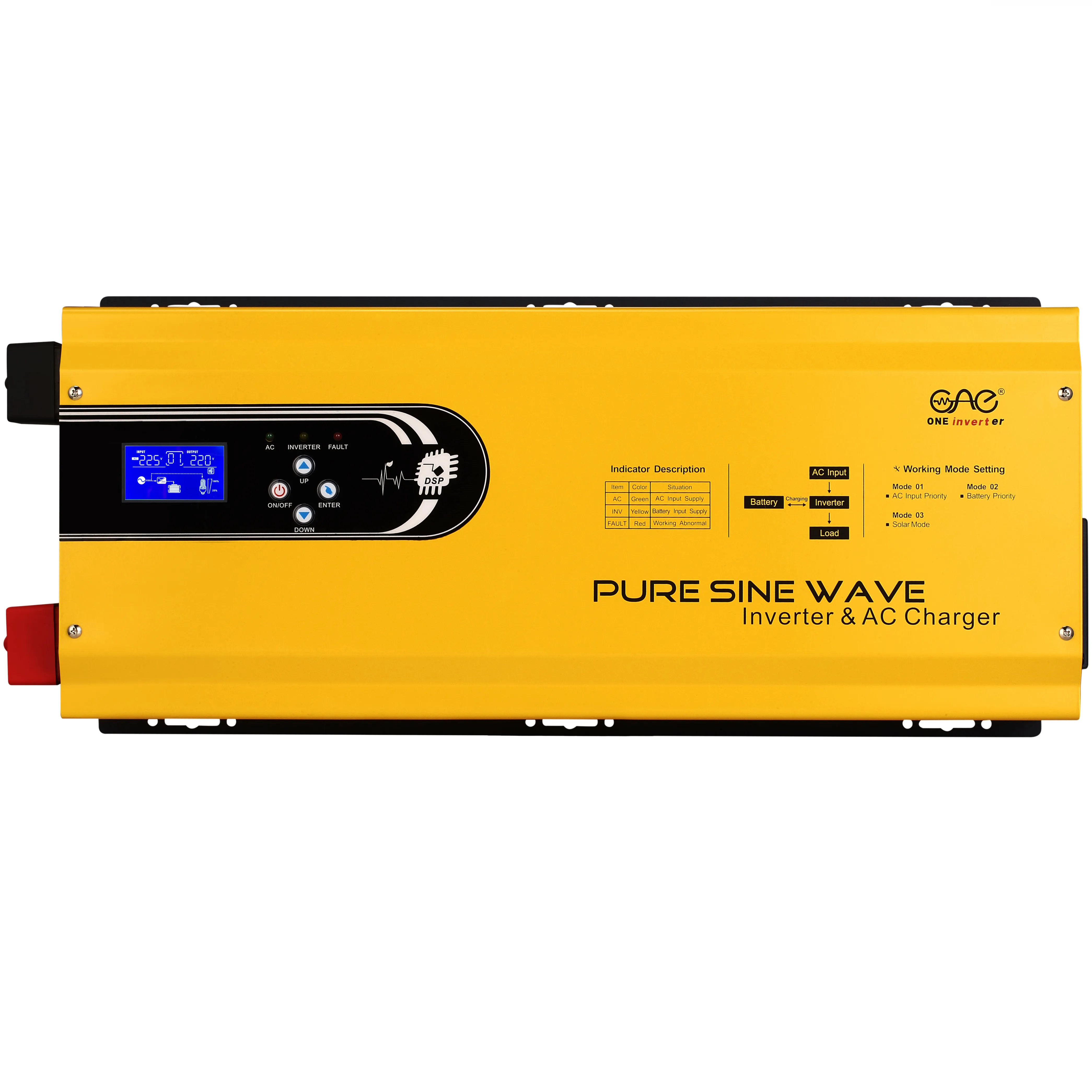 Pure sine wave solar inverter 6kw 6000w factory price high quality inverter solar off grid 24v 48v inverter