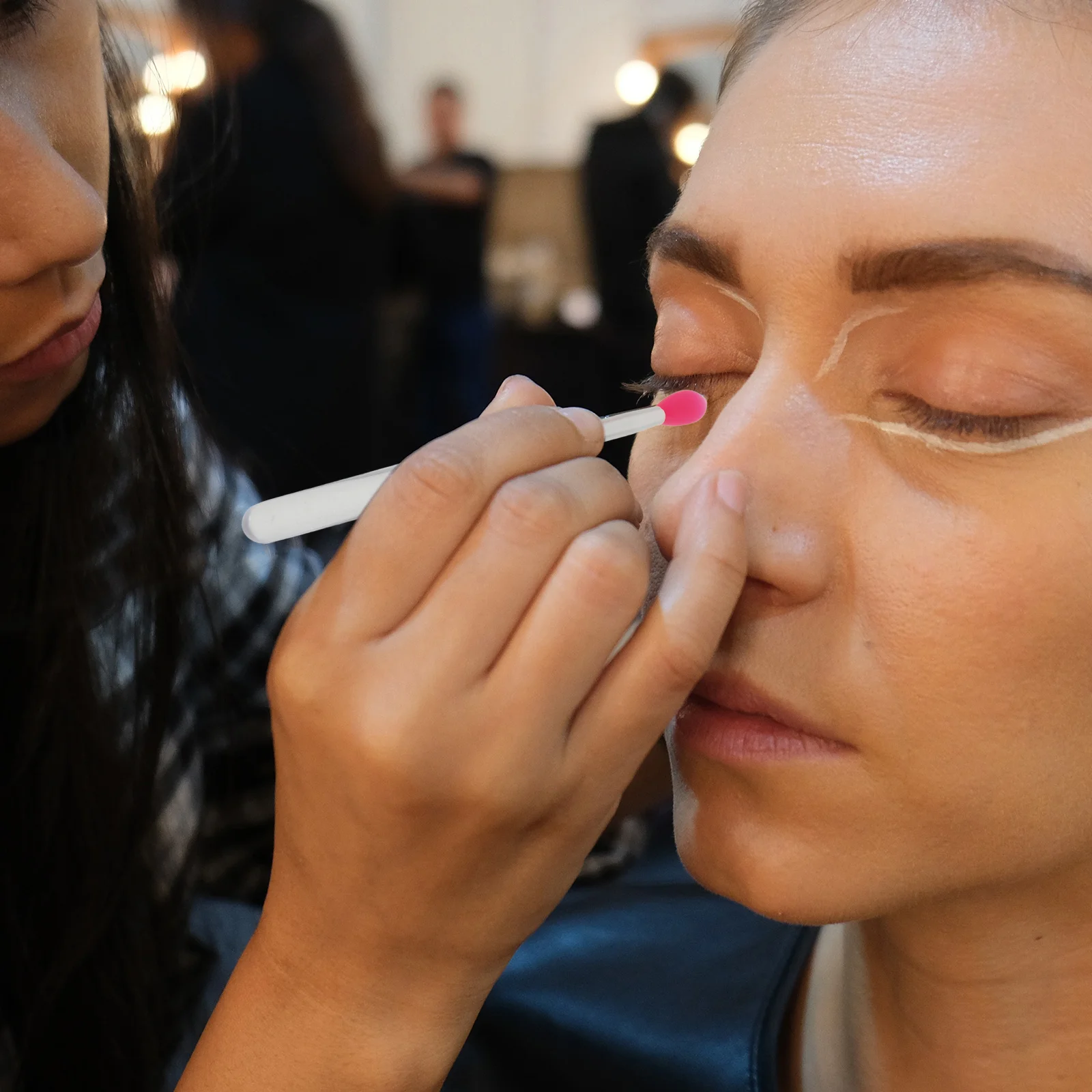 5 stuks lippenborstel siliconen applicator herbruikbaar lipmasker oogschaduw lippenstift balsem reismake-up tool kit crème make-upborstel