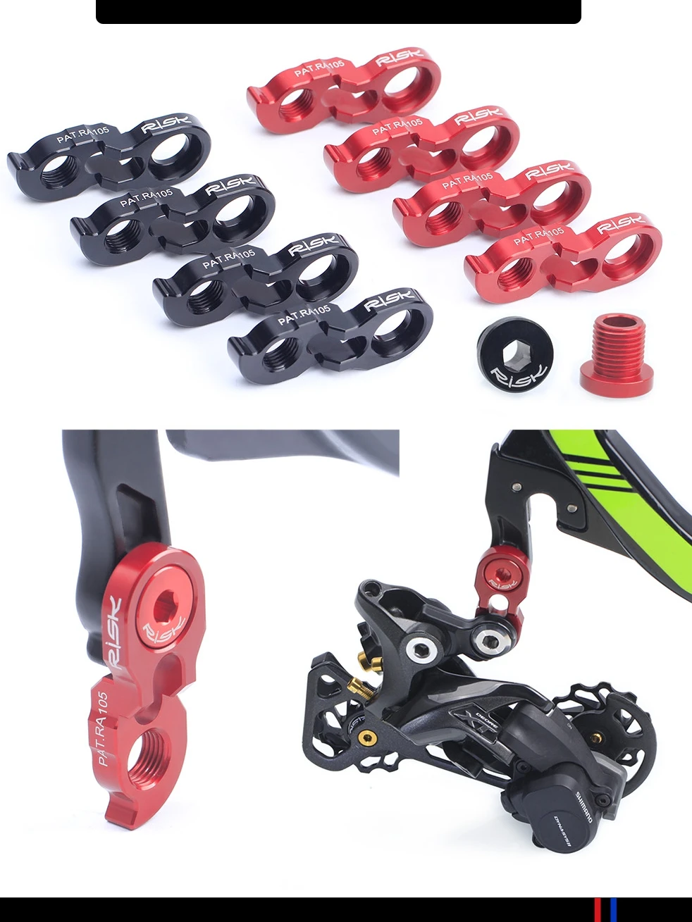 AliExpress RISK Bicycle Rear Derailleur Hanger Extension Road MTB Mountain Bike Cycling Frame Gear Tail Hook Extender Convertor Adapter