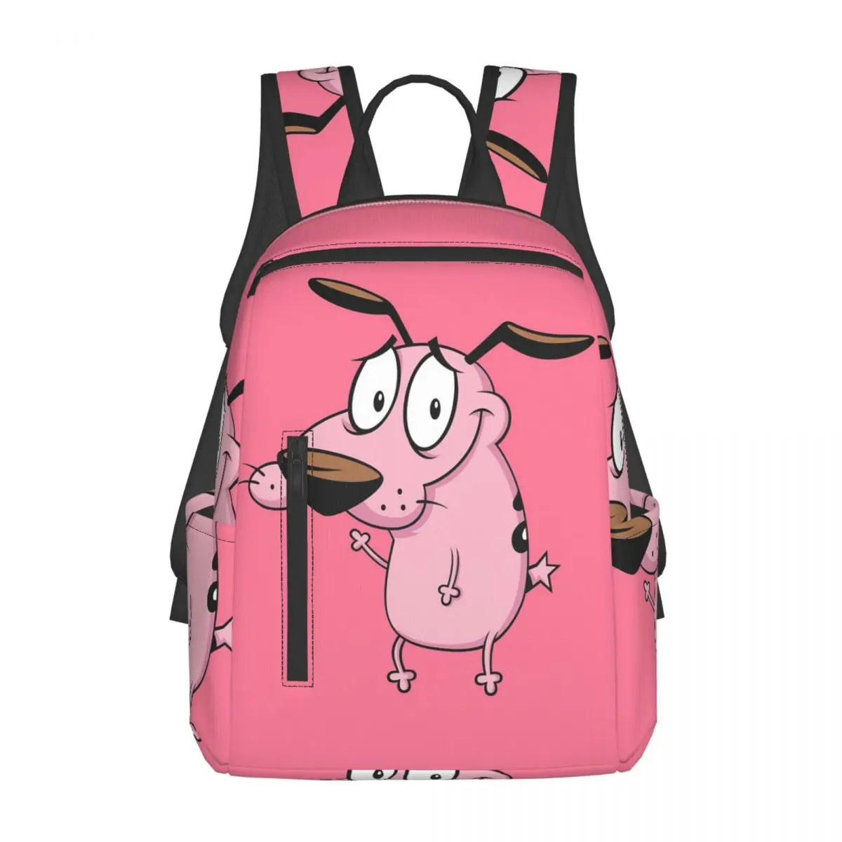 

Cowardly Dog C-Courage Cartoon Backpack Daypack Large Capacity Boys Girls BookBag School Bag Shoulder Bags for Men Women