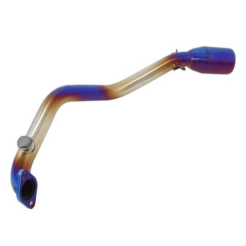 أنظمة عادم الدراجة النارية 51 مللي متر كاتم الصوت موتو إسكيب الجبهة الأوسط وصلة الأنابيب الانزلاق على ل KYMCO سباق S125 S150 S 125 150 #3