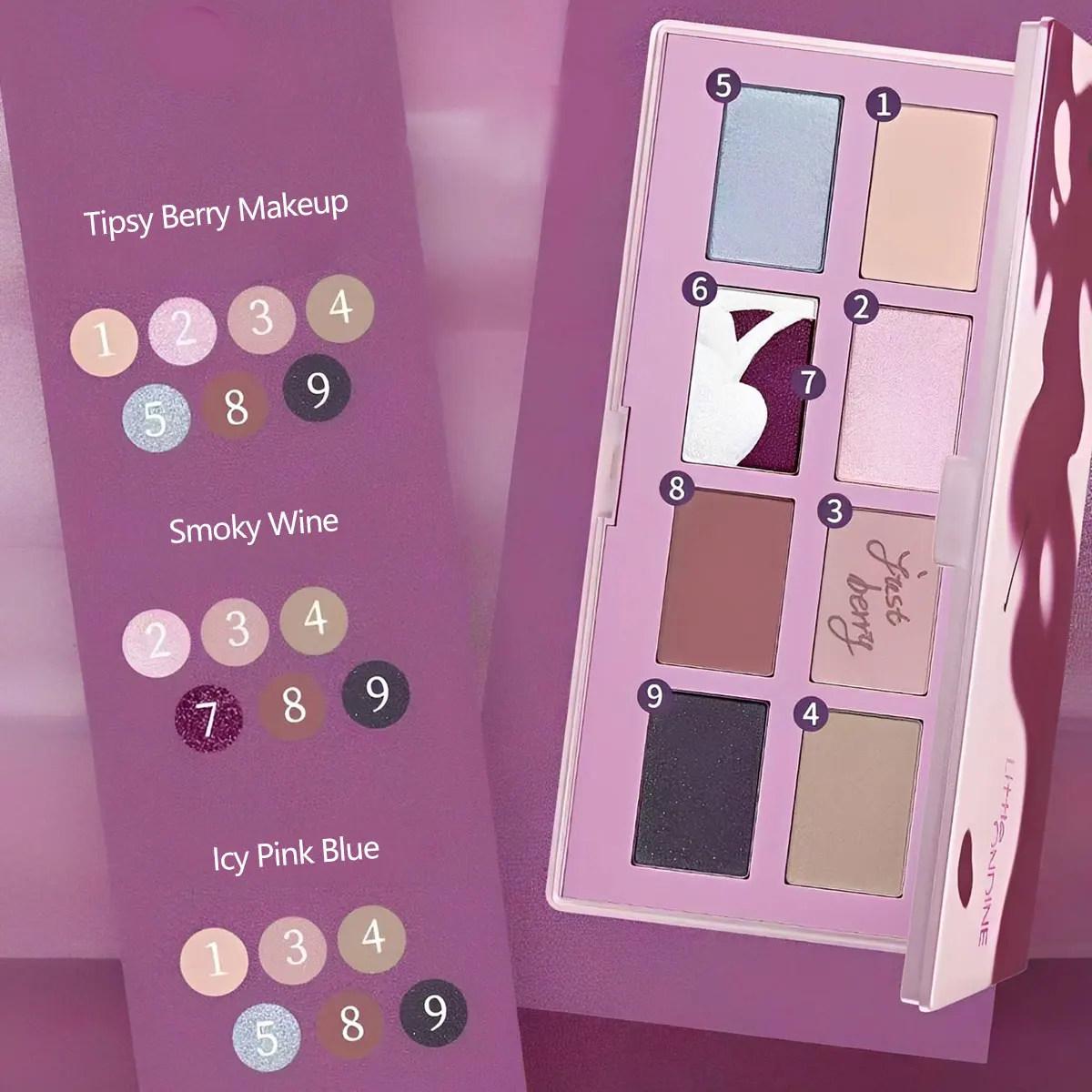 Little ONDINE Cherry Dreams Eyeshadow,Long-Lasting Wear,Natural Everyday Look,Silky Smooth Application,Crease-Proof Formula