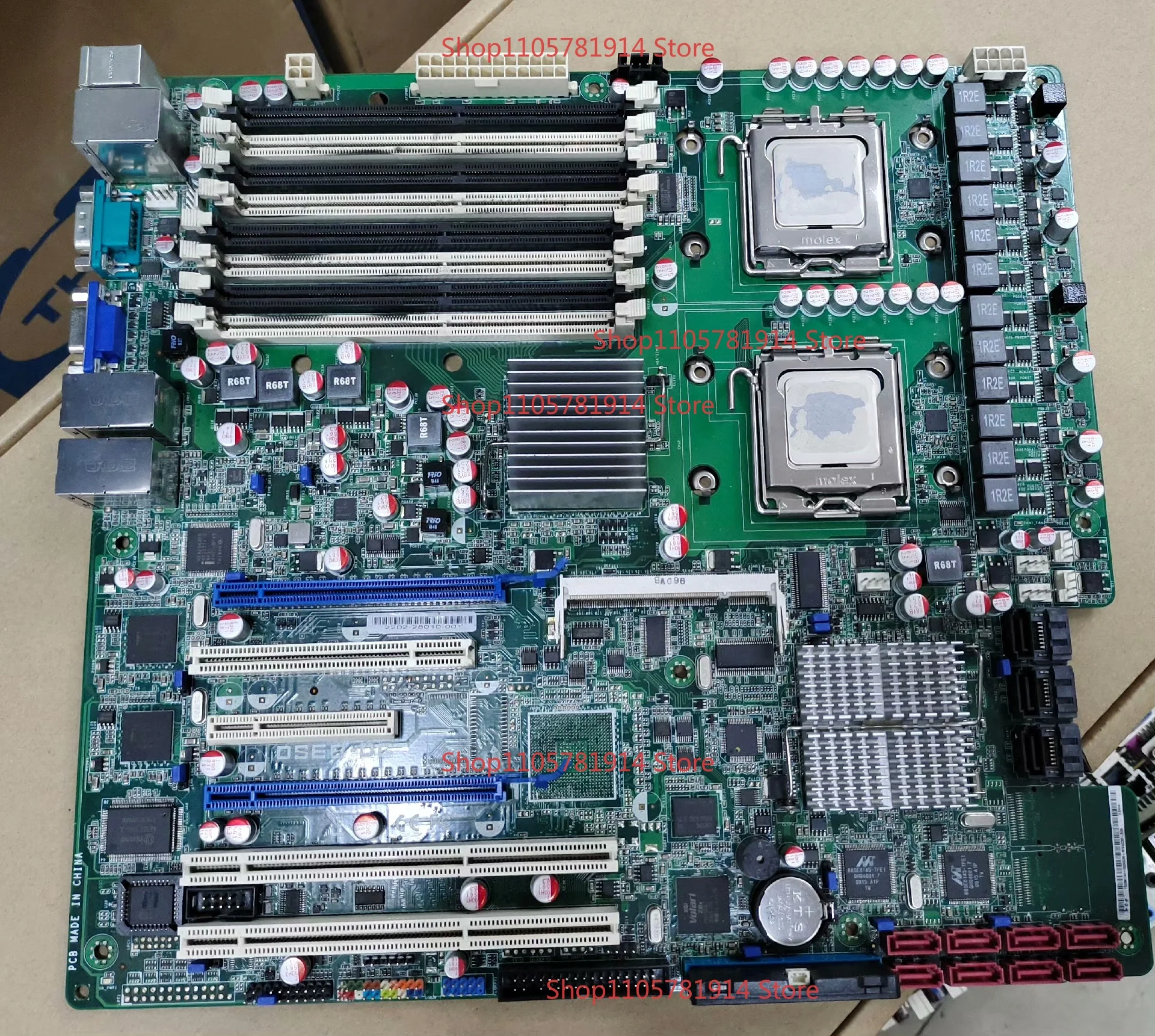For ASUS DSEB DG Dual Server Main Board LGA771 Support Xeon5400 FB DIMM DDR2 ECC 4 Gigabit Network Interface Card