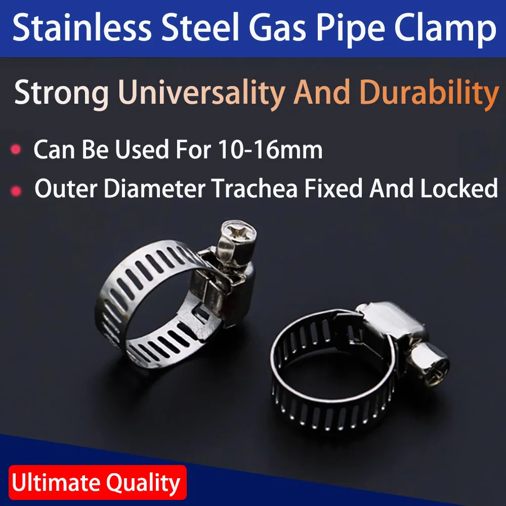 

304 Stainless Steel Throat Clamp, Clamp Tube Clamp, Clamp Tube clamp, Flexible Clamp