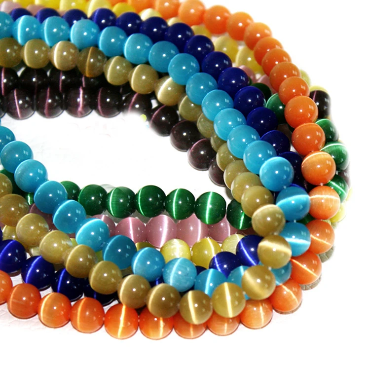 Hot Fashion New Arrival Approx 98pcs/lot Green Round Cat eyes Beads 4mm Glass Beads for DIY Women Handmade Jewelry Findings