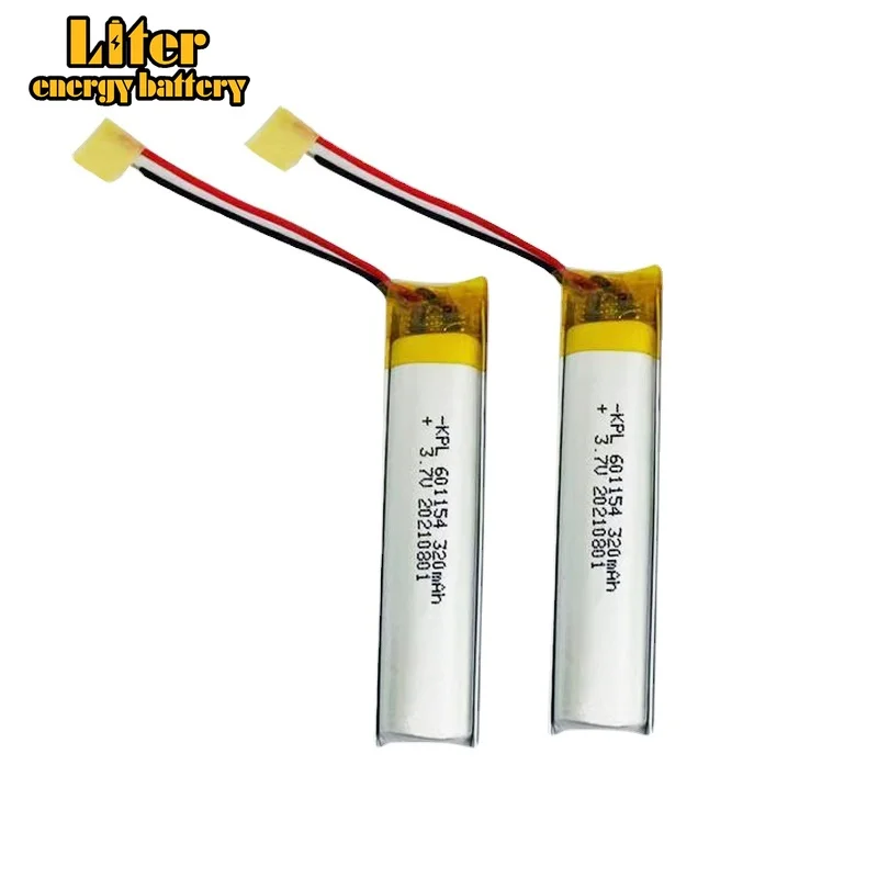 Li-Polymer 601154 Thông Minh Kính Pin Sạc Dự Phòng 320MAh Massage Đồng Hồ Đo Sức Đi Bộ Nhà Máy Sản Xuất Trực Tiếp Cung Cấp