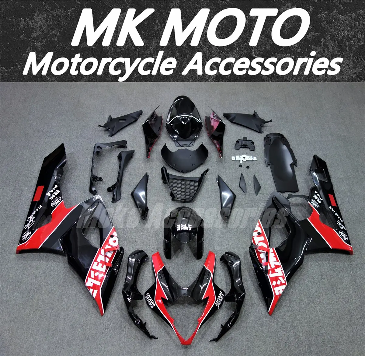 

Moke moto Motorcycle Fairings Kit Fit For Gsxr1000 2005-2006 Bodywork Set High Quality Abs Injection Black Red White