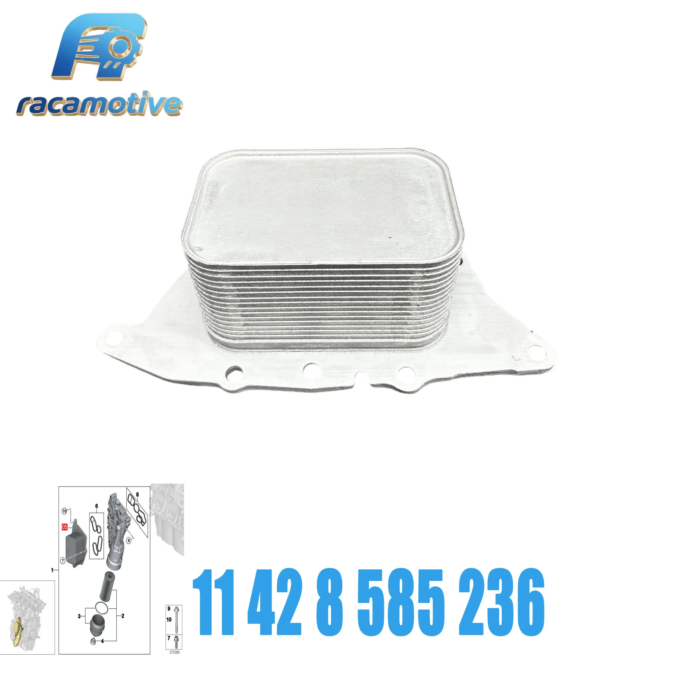 New High Quality 11428585236 for BMW MINI I8 X1 F20 F21 F45 F46 F48 I12 F54 F55 Engine Oil Cooler ...