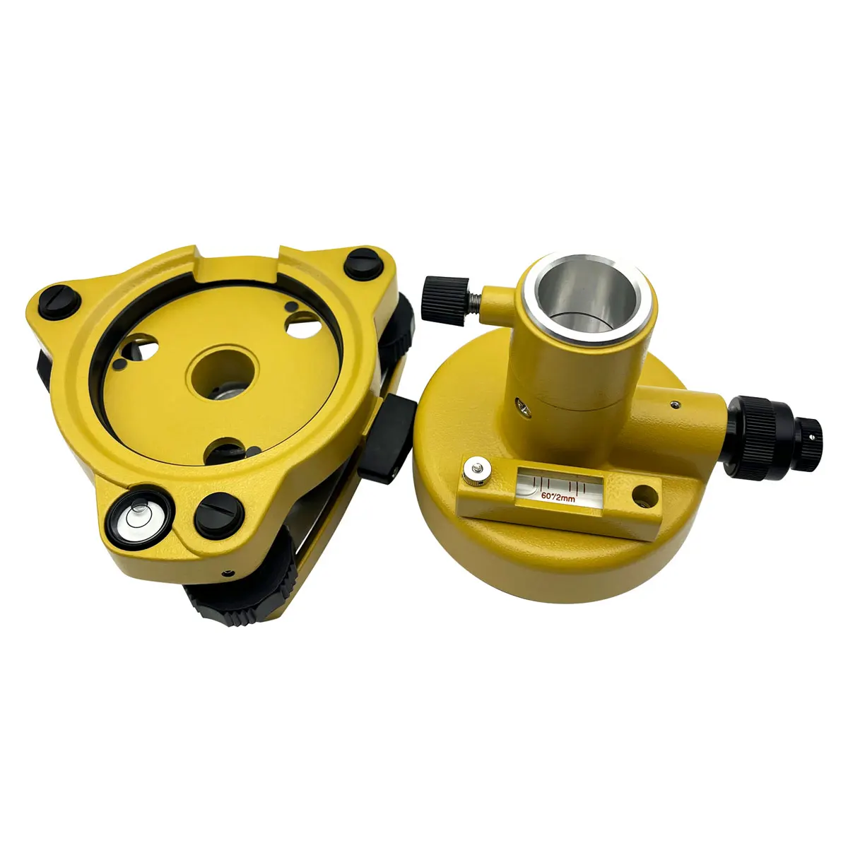 Yellow Three-Jaw Tribrach For Trimble Pentax Nikon For Top-con And Other Brand Total Station Prism Adapter With Optical Plummet