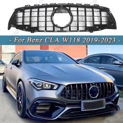 GT Style Grille Grill For Mercede Benz CLA AMG W118 C118 CLA180 200 250 CLA45 35 2019-2023 Car Front Racing Grill Tuning Kits