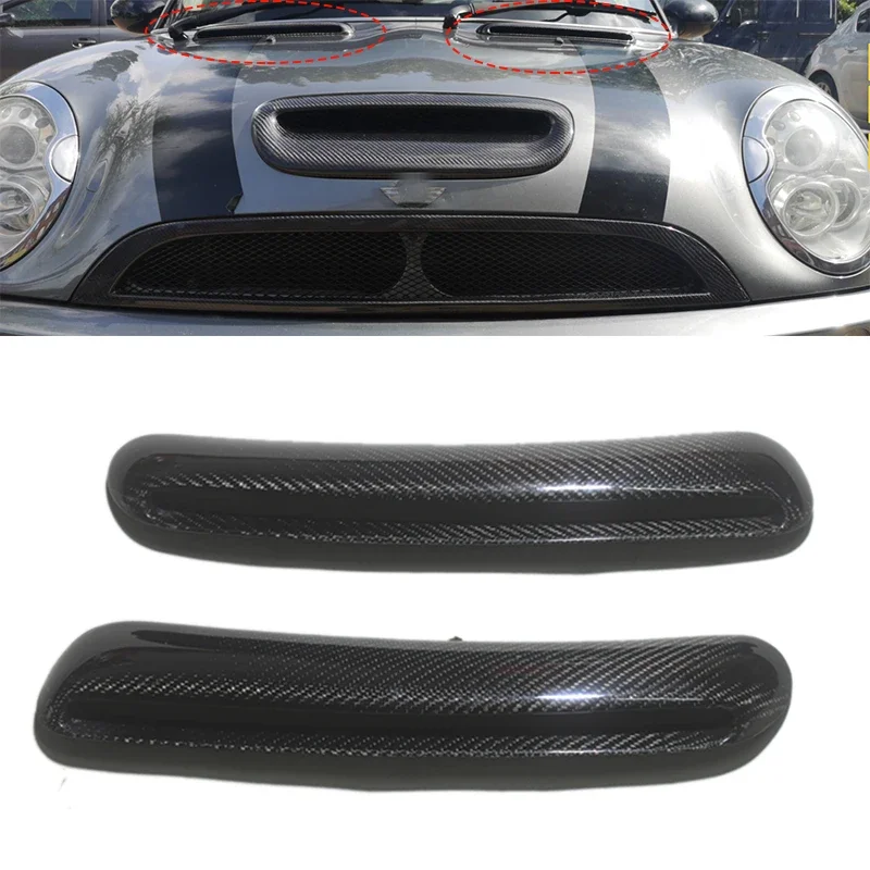 For Mini Mini cooper s R50 R53 modified carbon fiber cover air inlet air inlet radiator air outlet decoration 2001-2006 for 2PCS