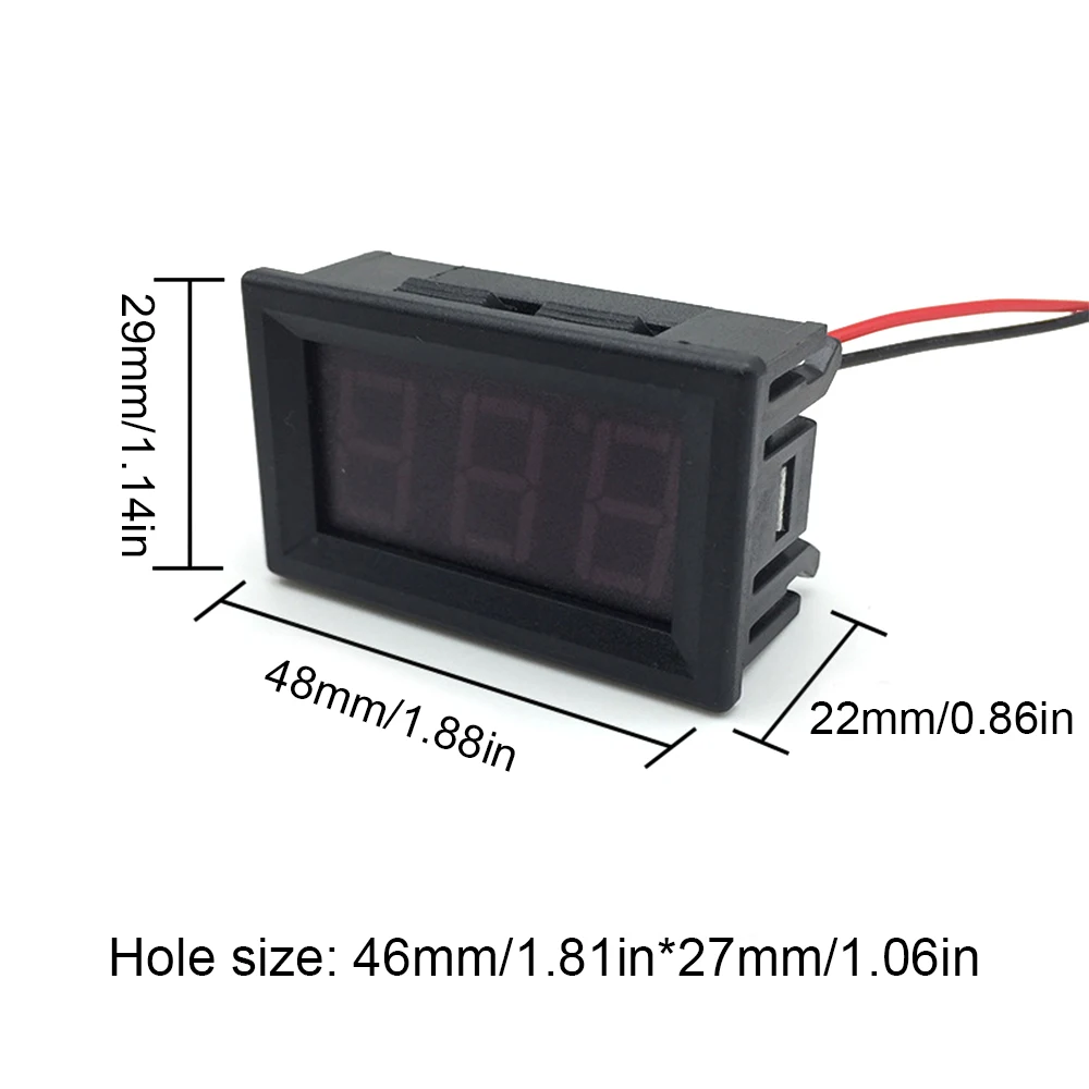 AC 30-500V AC Voltmeter Utility 220V Three-phase 380V Universal LED Digital Display Two-wire Digital Meter Heads