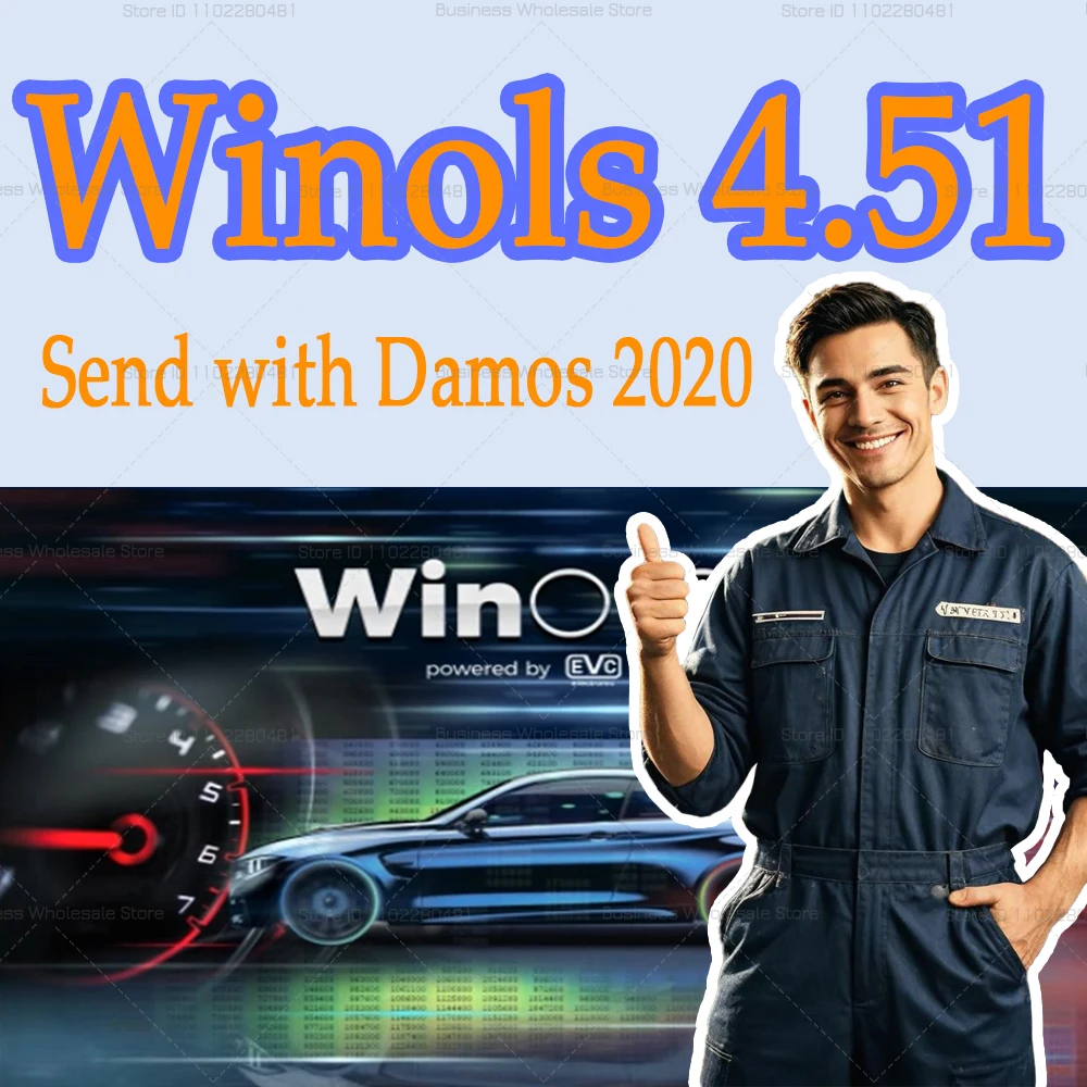 

New WinOLS 4.51 With Plugins Auto ECU Chip Tuning Software VMWARE+ecm TITANIU+immo too+ ecu remapping lessons send by USB