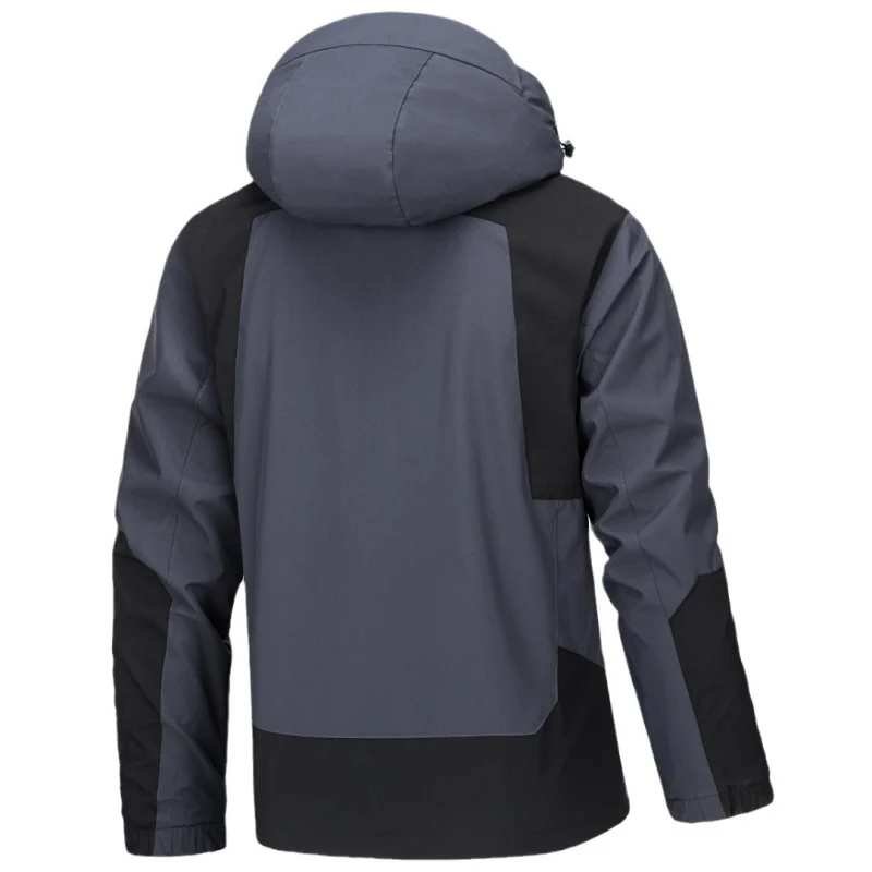 Spring Autumn Men's Outdoor Windproof Jacket Waterproof Long Sleeve Hooded Coat Fashion Sports Casual Mountaineering Jacket