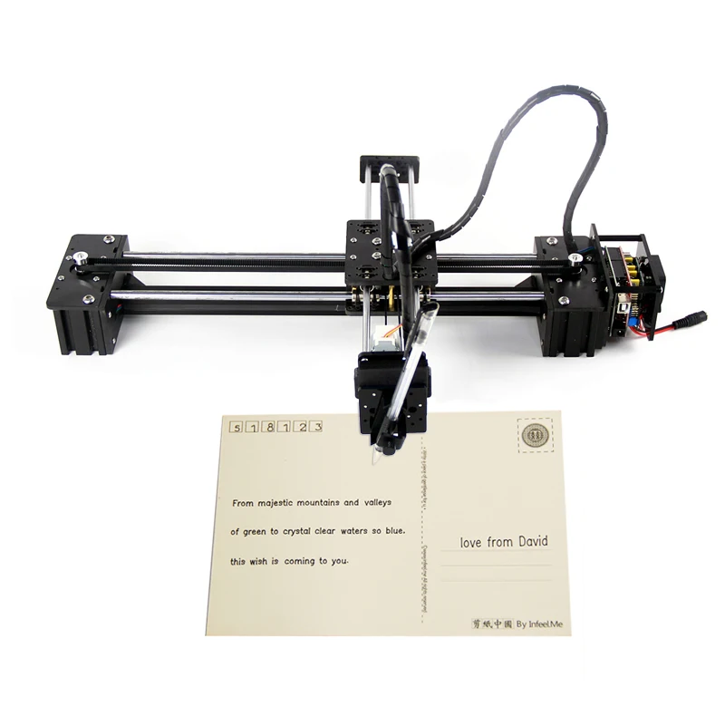 Imagem -03 - Desktop a4 Laser Xi-plotter Desenho Robô Suporte Slideway a Laser Movendo Eixos Stepper Motor Vesion com Base Inferior Placa Kits