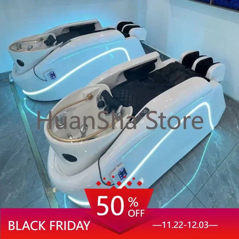 Professional Hair Salon Chair Head Spa Japanese Hairdressing Stylist Shampoo Chair Water Therapy Shaving Sillas Beauty Furniture