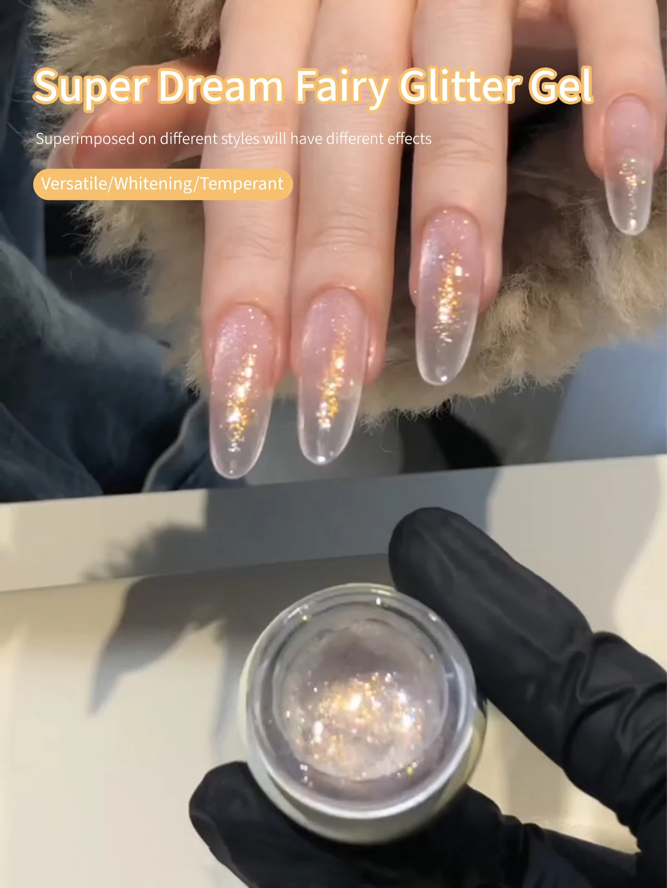 8g สีสัน Glitter Diamond Gel เล็บ, Soak Off กึ่งถาวร LED Salon Art varnish, ออกแบบมาสําหรับผู้หญิงเล็บ Enhancement