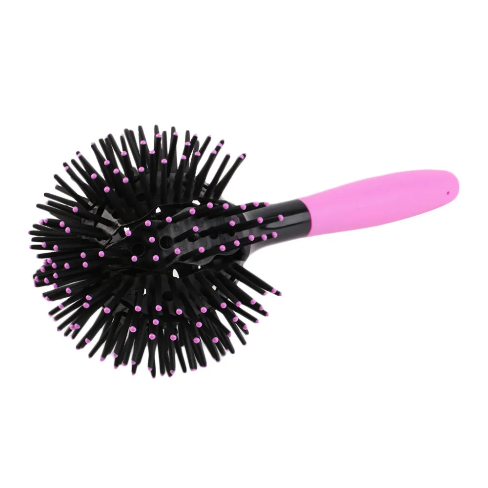 3D Round Hair Brushes Comb Salon Make Up 360 Degree Ball Styling Tools Magic Detangling Hairbrush Heat Resistant Hair Comb