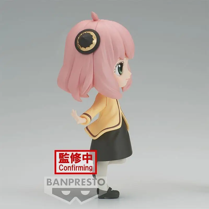 BANDAI Anime SPY×FAMILY Qposket Anya Forger Go Out Figuras de acción Estatua de Pvc Modelo Muñecas Adorno coleccionable Juguete Regalos para niños