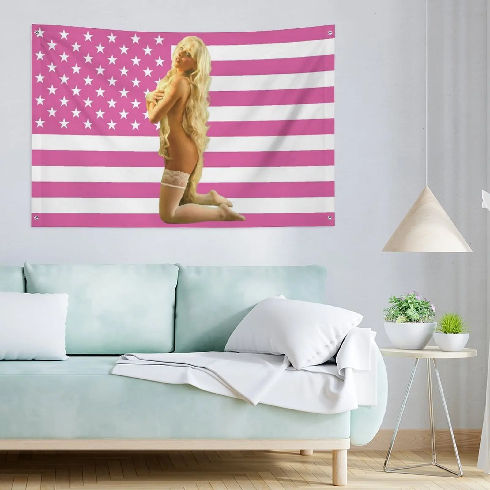 M-madison Beer Barber Shop Flaga ديكور المنزل الأشياء أعلام مخصصة لغرف النوم حديقة العلم لتعليق المرآب الديكور مضحك