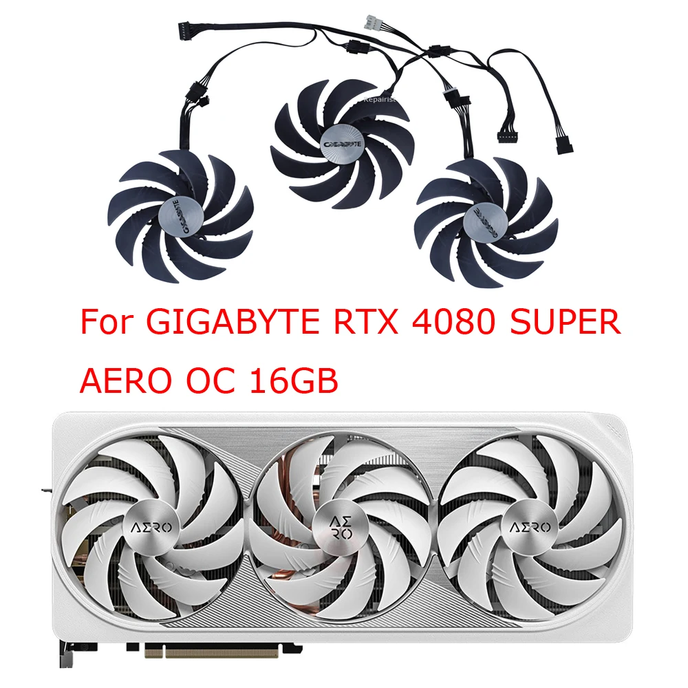 Muslimate, dispositivo di raffreddamento GPU, ventola della scheda grafica, per GIGABYTE 4090 GAMING OC, per GIGABYTE RTX4090 WINDFORCE V2, raffreddamento delle schede Video