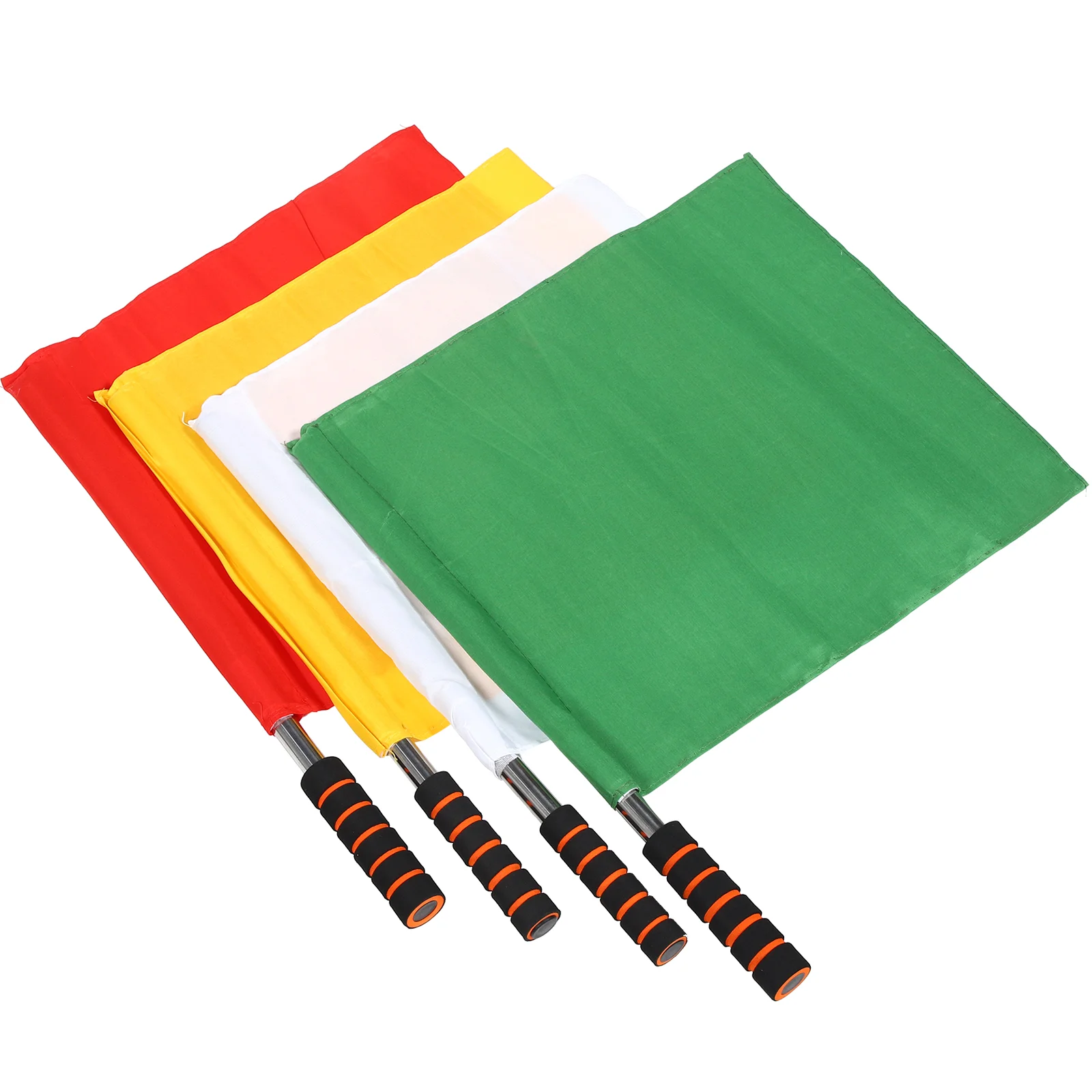 4Pcs Race Referee Flags Hand Flags Signal Flags Handheld Athletic Competition Flags soccer equipment sports equipment