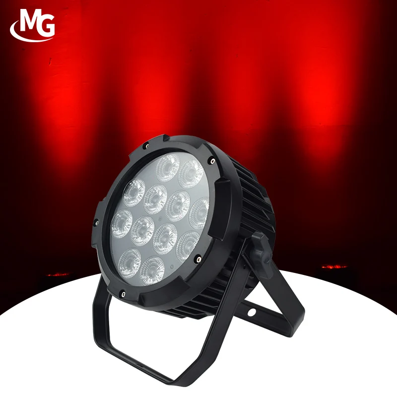 Waterproof Wireless DMX Outdoor 12*18W RGBWA UV 6in1 IP65 LED Par Light Battery Power Uplight 12x18W Battery LED Par Light