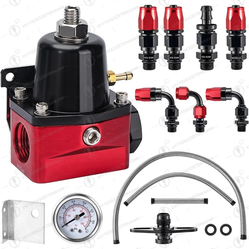 

Fuel Pressure Regulator 6AN EFI Bypass Return Adjustable (30-70PSI)