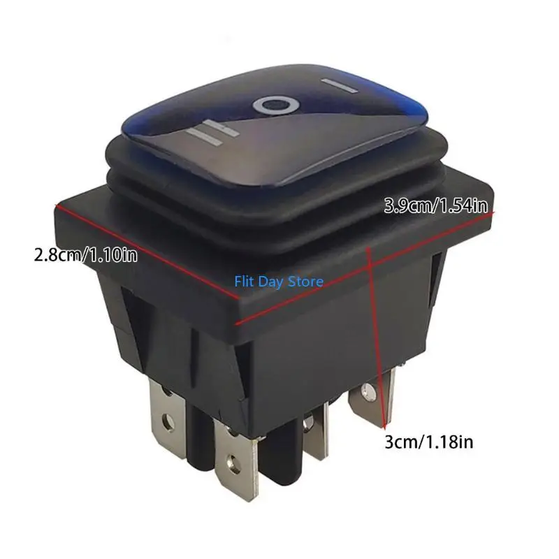 F92C 4/6 PIN KCD4 Switches 2/3 SPST تبديل التبديل مفتاح مفتاح الروك مع LED للسيارات الصناعية
