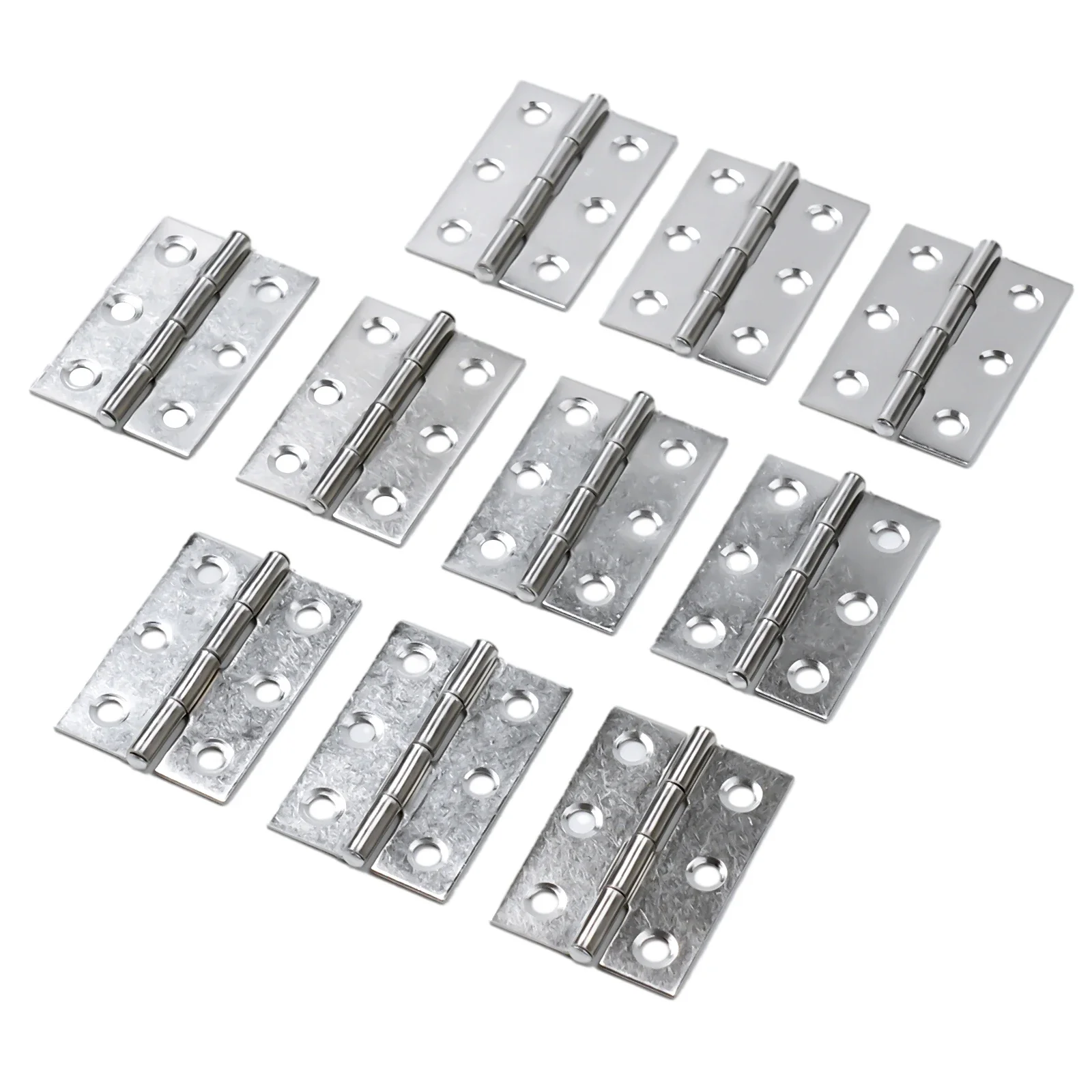 10pcs Door Hinges Cross Hinge Automatic Rebound Cabinet Window Cabinet Jewelry Box With Spring Furniture Repair Hardware