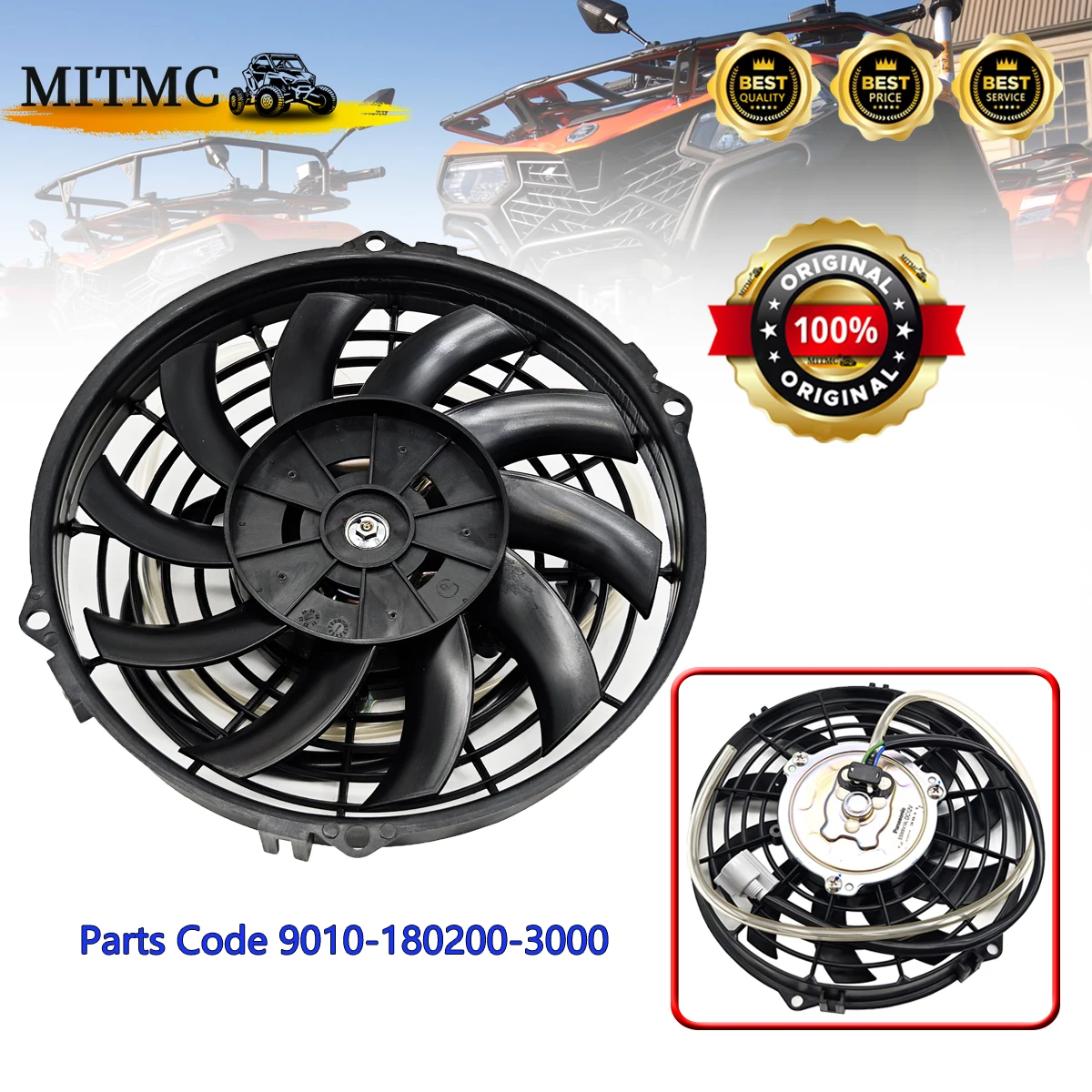 

Original Radiator Fan For CF500 500 550 CF450 CF 450 550 600 Cforce X5 U6 X6 ATV UTV Quad 9010-180200-3000